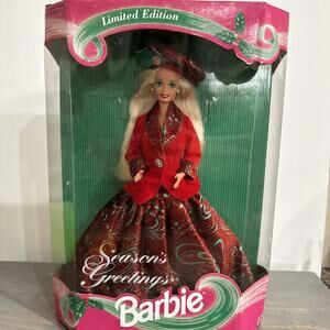 1994 Barbie Season's Greetings Limited Edition Mattel #12384 NIB